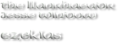 The Llanrhaeadr  Jesse window  Ezekias